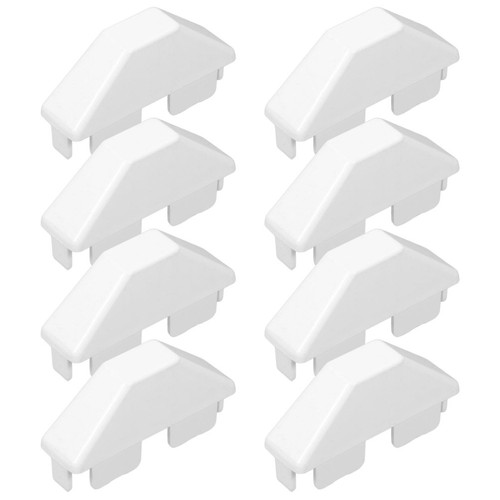 Pvc fence cap set 8pcs - cap, flat