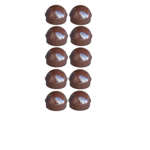 Brown post caps for chain - for, link