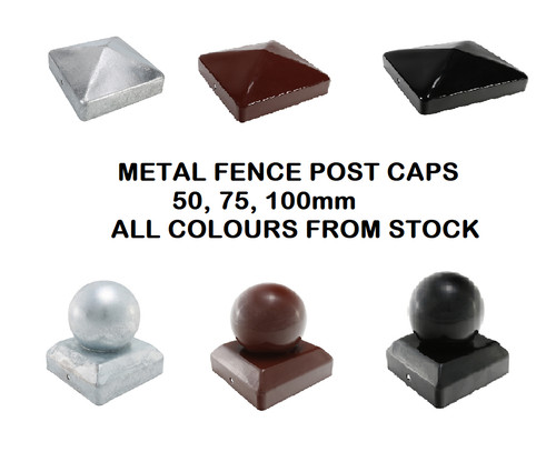 Metal fence post caps - caps, |