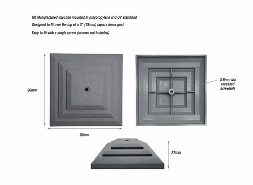 Pack grey plastic fence - 5,