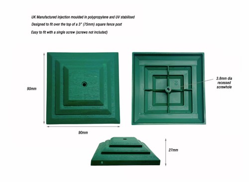 Pack green plastic fence - of,