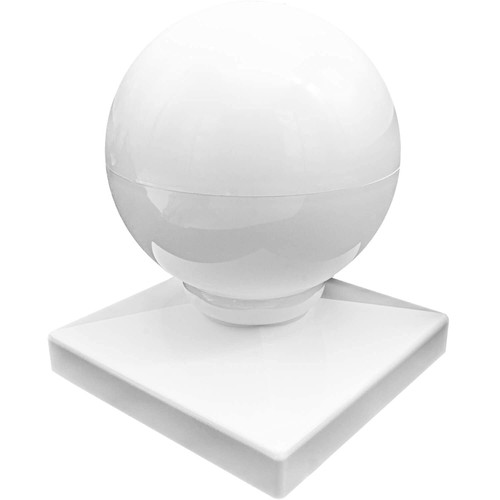 Vinyl post cap ball dome - vinyl, ball/dome