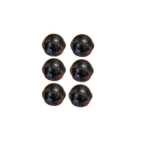 Black post caps - black, for