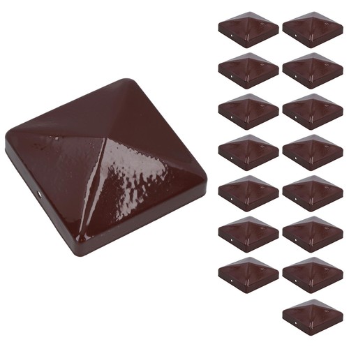 Metal fence post caps for - post,