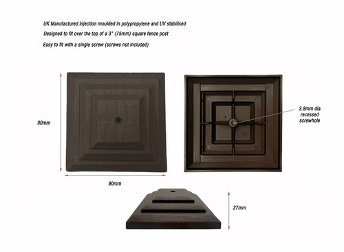Pack brown plastic fence - 5,