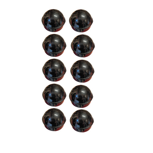 Black post caps for chain - post,