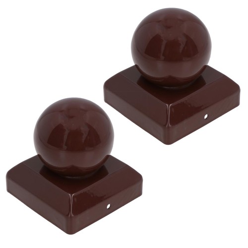 Round metal fence - fence, caps
