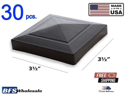 Plastic fence post cap 3 - plastic,