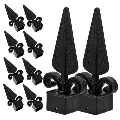 Plastic fence post caps - plastic,
