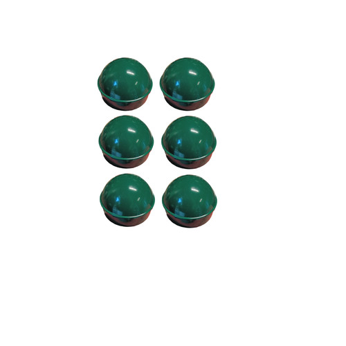 Green post caps - green, chain