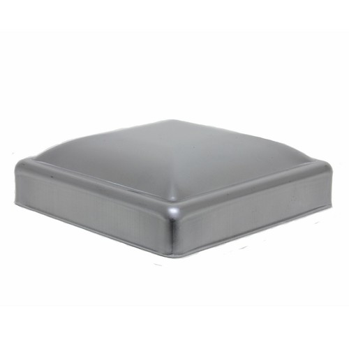 Post cap pressed dome steel - 4",